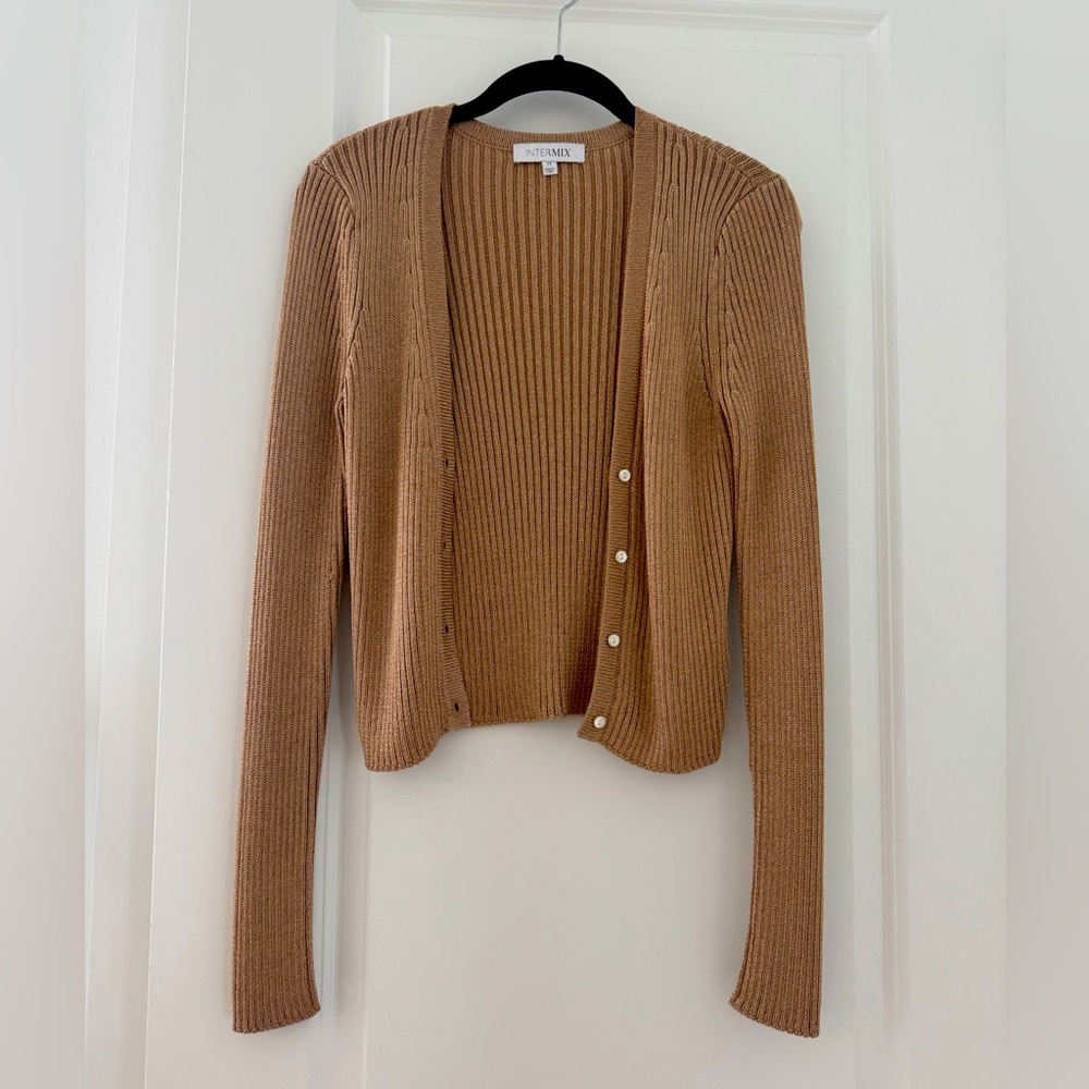 Intermix Gold Cardigan (M)